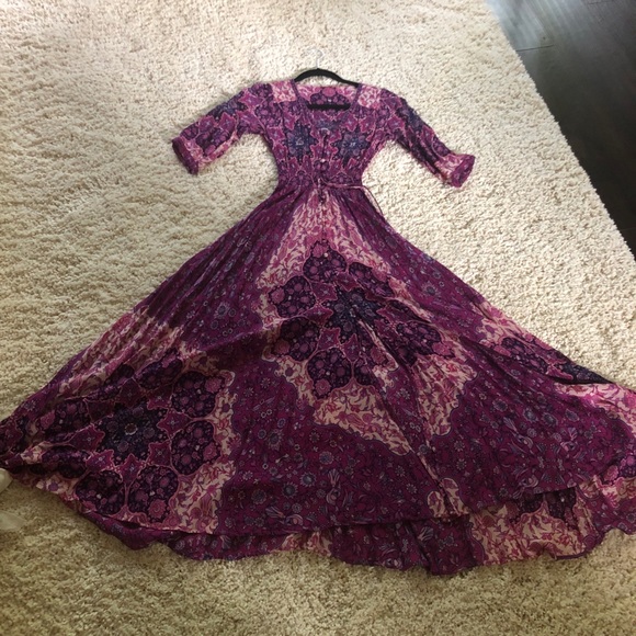 EUC XS Spell and the Gypsy Violet Purple Kiss the Sky Maxi Gown - Picture 5 of 9